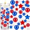 2156 Pcs Patriotic Vase Red White Blue Filler Beads 4th of July Pearl for Vase Candles Memorial Day Centerpiece Ornaments for Independence Veterans Day Party Festival Home Table Decor